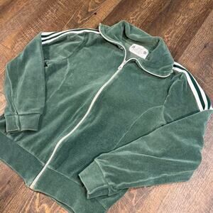 Vintage 80s Super Soft Zayre Green Track Jacket